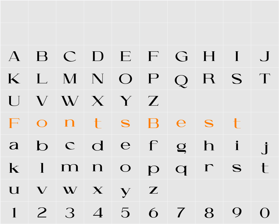 Cellofy ExtBd Exp Character Map