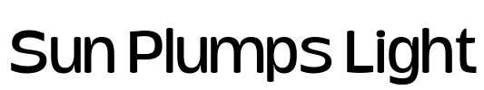 Sun Plumps Light Font Image