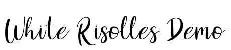 White Risolles Demo Font Image