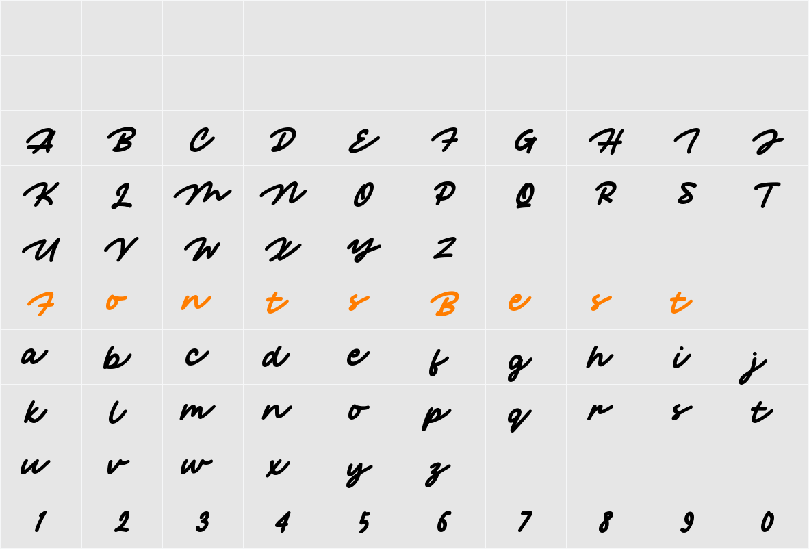 Maple Crisp Character Map