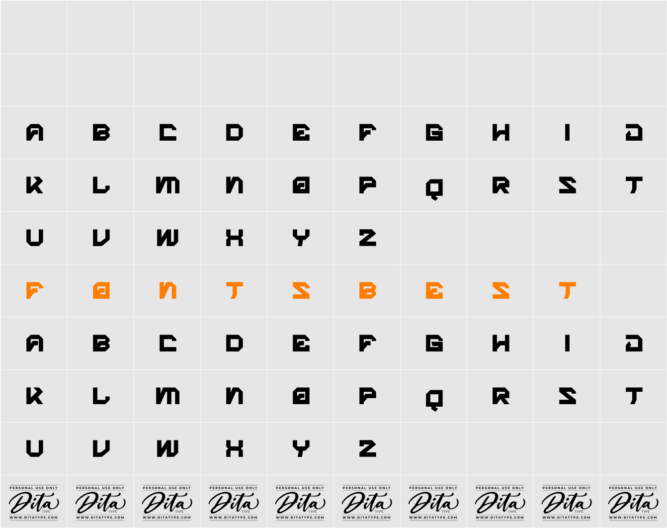 Machine Ground Display Personal Character Map