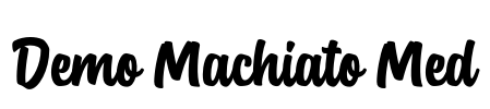 Demo Machiato Med Font Image