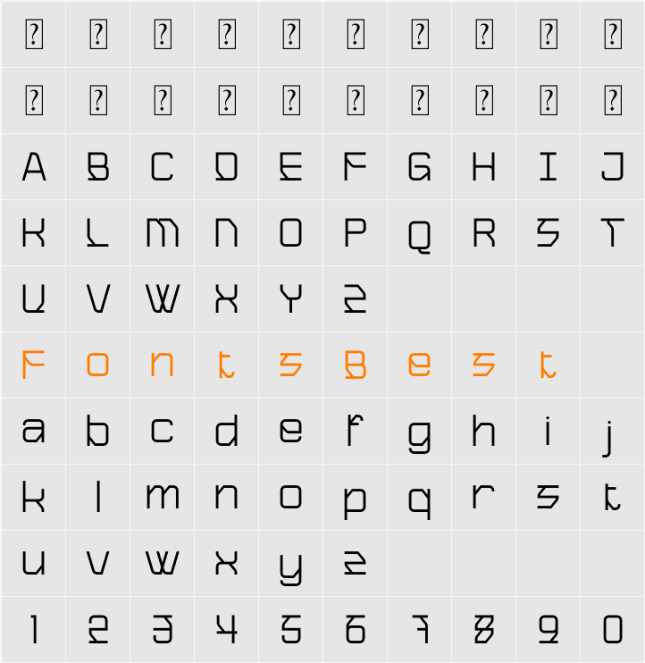 Rexus Cyber Character Map