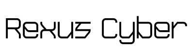 Rexus Cyber Font Image