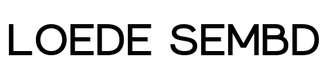 Loede SemBd Font Image