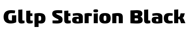 Gltp Starion Black Font Image