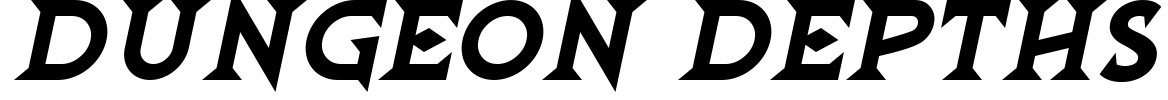 Dungeon Depths Font Image