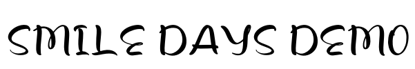 Smile Days DEMO Font Image