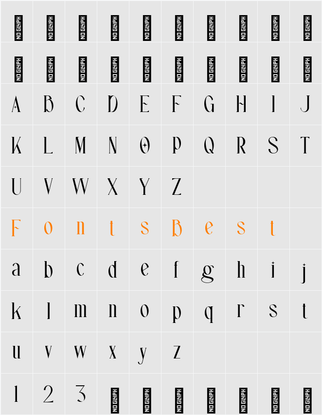 Starlight Rune - Personal Use Character Map