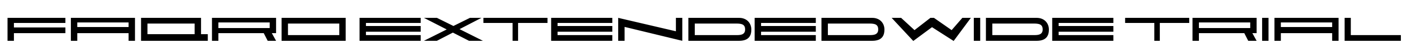 Faqro Extended Wide Trial Font Image