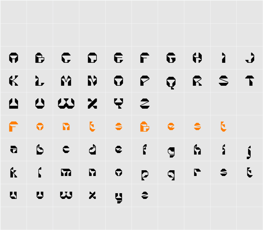 Alacus Demo Character Map