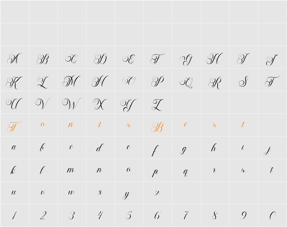 Bailenson Character Map