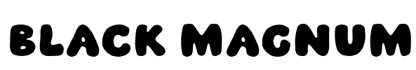 Black Magnum Font Image