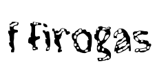 f Firogas Font Image