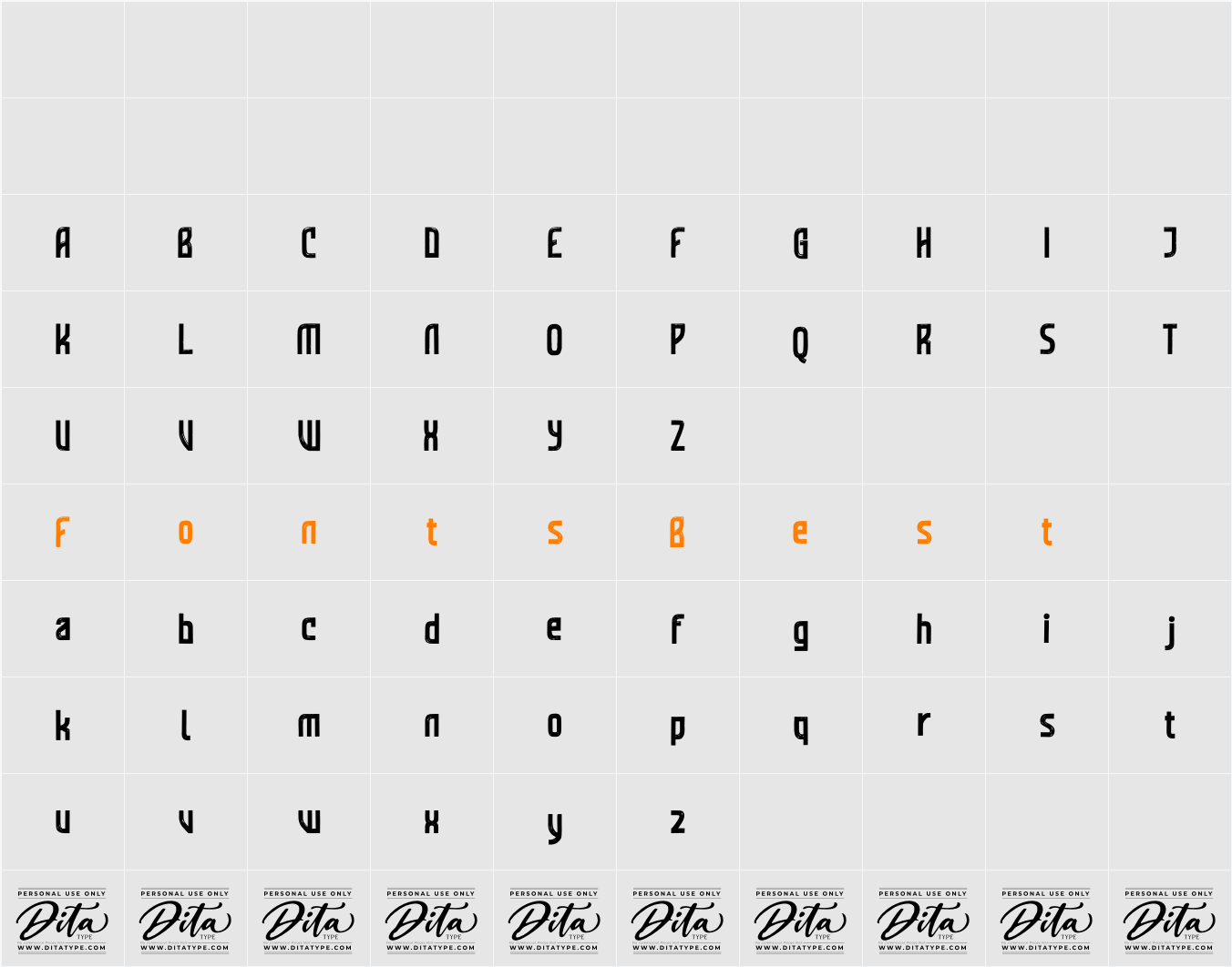 Strong Matrix Display Personal Character Map