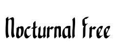 Nocturnal Free Font Image