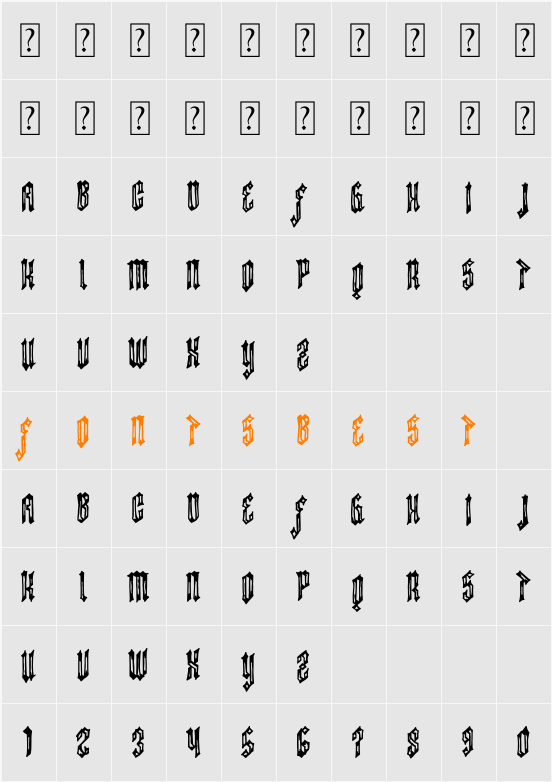 Darkness Division Character Map