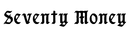 Seventy Money Font Image
