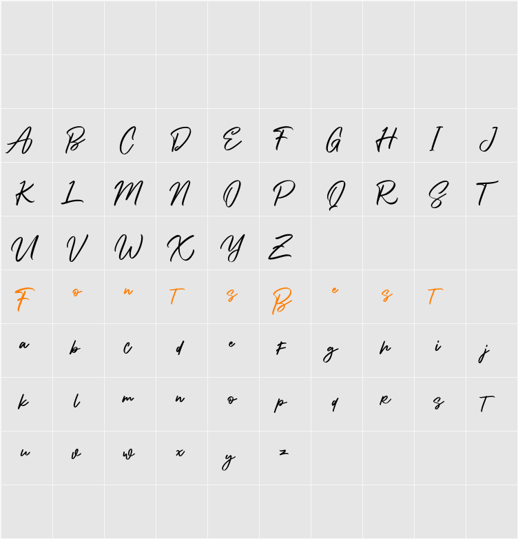 Alphasoil Free Character Map