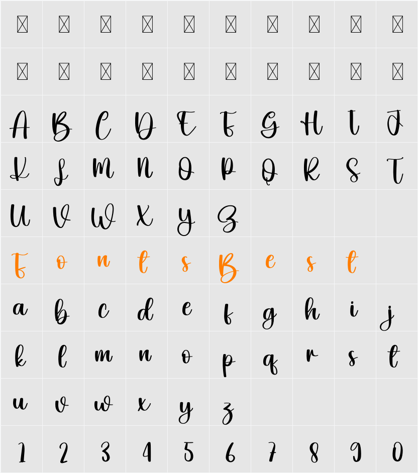 The Smile Character Map