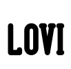 LOVI Font Image