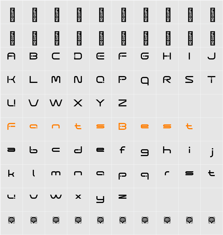 Gotrix Demo Character Map