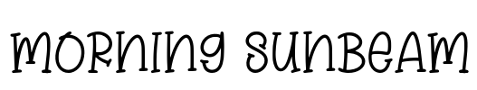 Morning Sunbeam Font Image