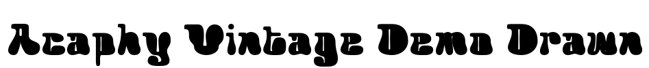 Acaphy Vintage Demo Drawn Font Image