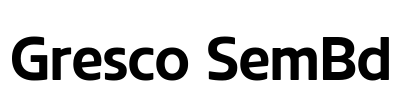 Gresco SemBd Font Image