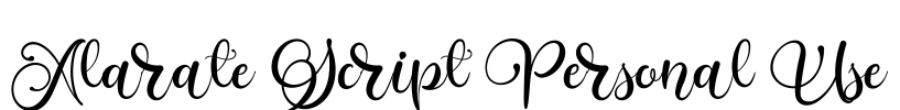 Alarate Script Personal Use
