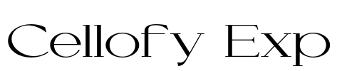Cellofy Exp Font Image
