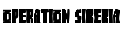 Operation Siberia Font Image