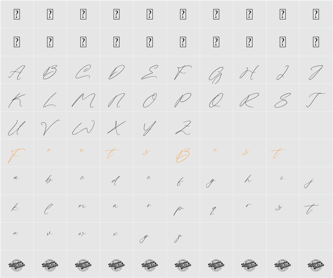 Gothical Statues DEMO VERSION Character Map