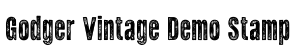 Godger Vintage Demo Stamp Font Image