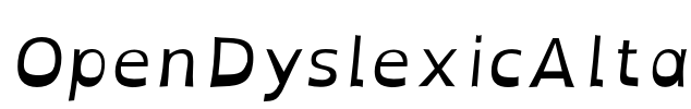 OpenDyslexicAlta Font Image