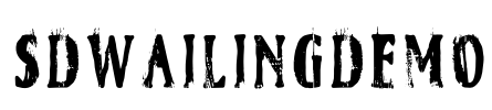 SDWailingDemo Font Image