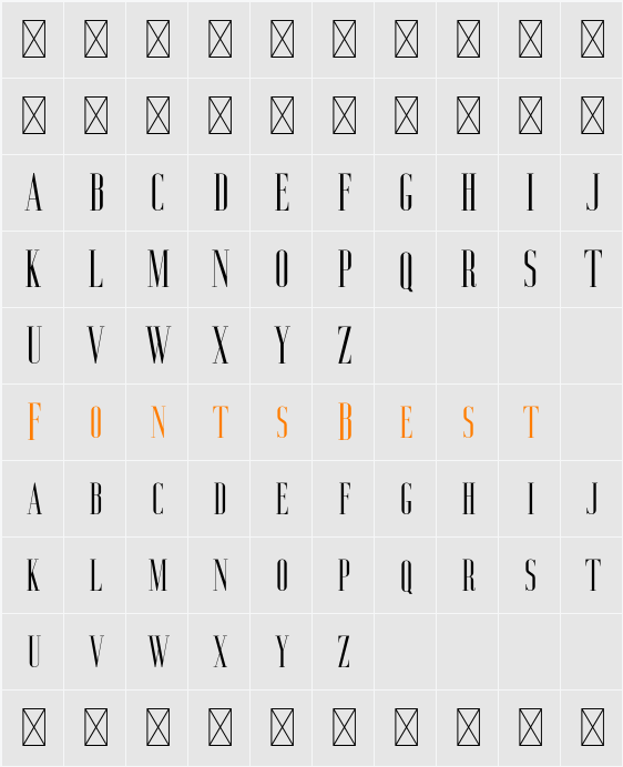 Aguero Serif Free Character Map