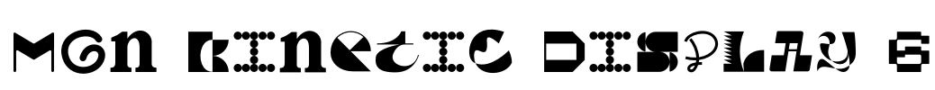 MGN Kinetic Display 6 Font Image