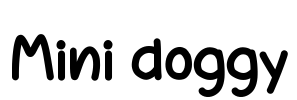 Mini doggy Font Image