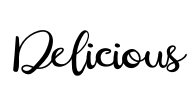 Delicious Font Image