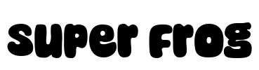 Super Frog Font Image