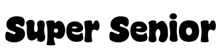 Super Senior Font Image