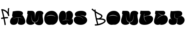 Famous Bomber Font Image
