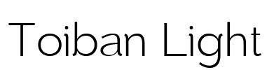 Toiban Light Font Image