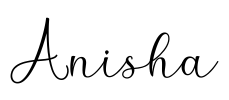 Anisha Font Image