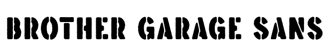 Brother Garage Sans Font Image