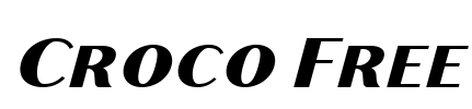 Croco Free Font Image