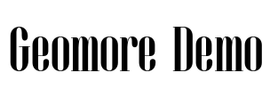Geomore Demo Font Image