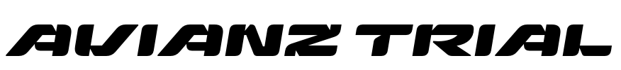 Avianz Trial Font Image