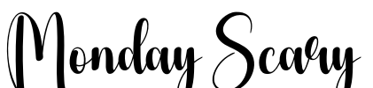 Monday Scary Font Image